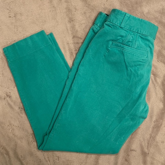 EUC Banana Republic Green Stretchy Sloan Fit Pants Size 8 - Picture 2 of 4